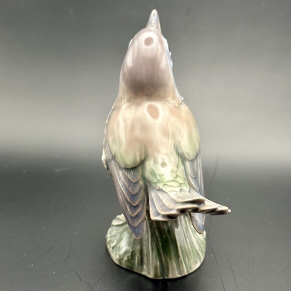 Robin Bird On Branch Dahl Jensen Copenhagen Porcelain Sculpture Figure NR. 1280 - Picture 5 of 16